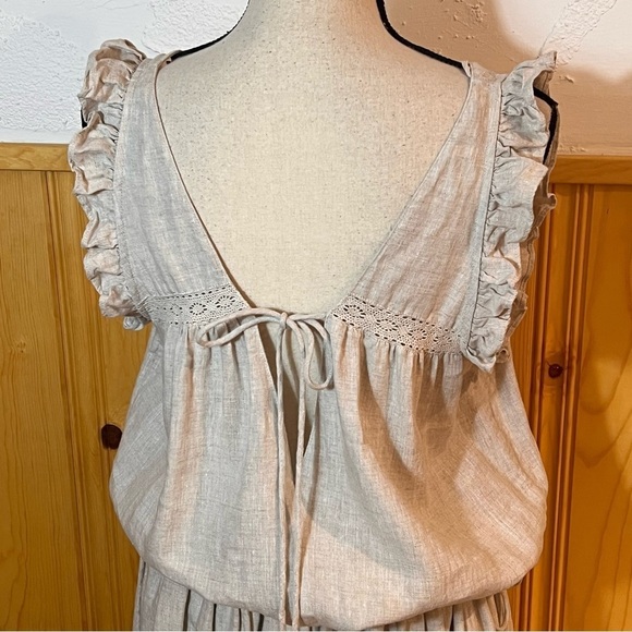 Joslin Gracie Cotton Crochet Maxi Dress Sz-US 6/AU 10 - Picture 9 of 14